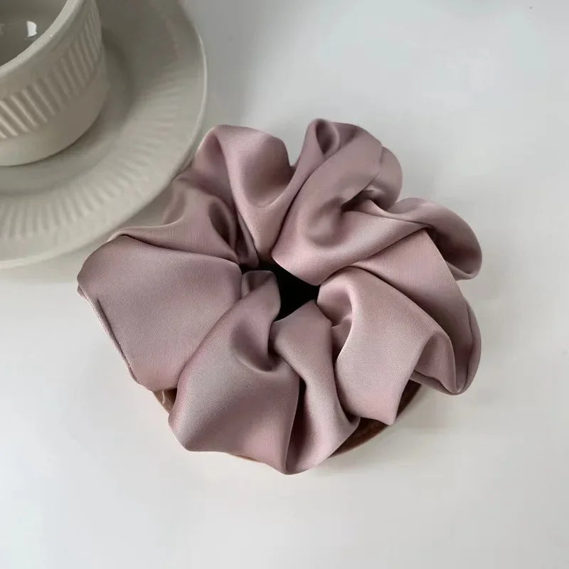 Fabric Scrunchie Elastic Hair Band for Ponytail and Bun Styling
