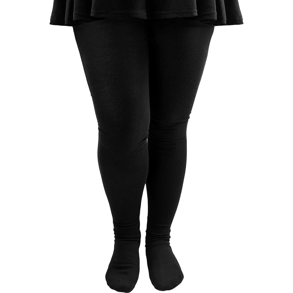Plus Size Thigh High Socks with Striped Style Options