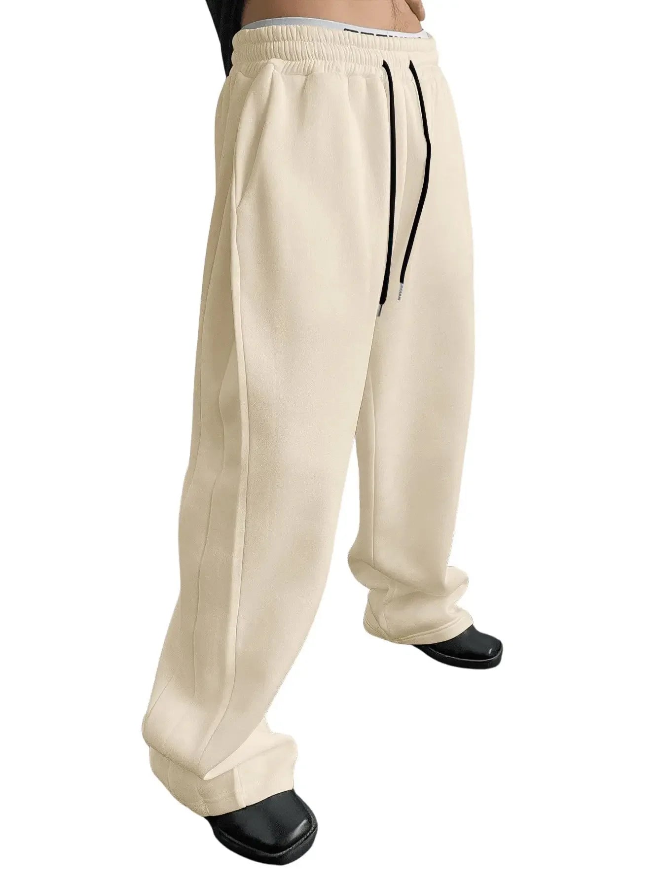Full Length Loose Fit Casual Drawstring Running Jogger Pants