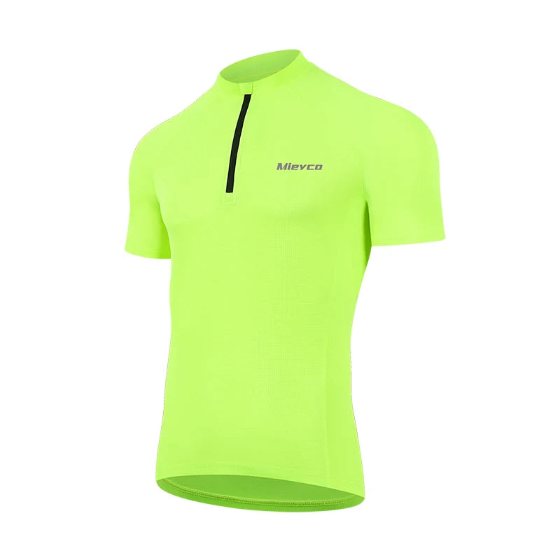 Men Seamless Cycling Jersey Lightweight Short Sleeve Compression MTB Road Bike Shirt
