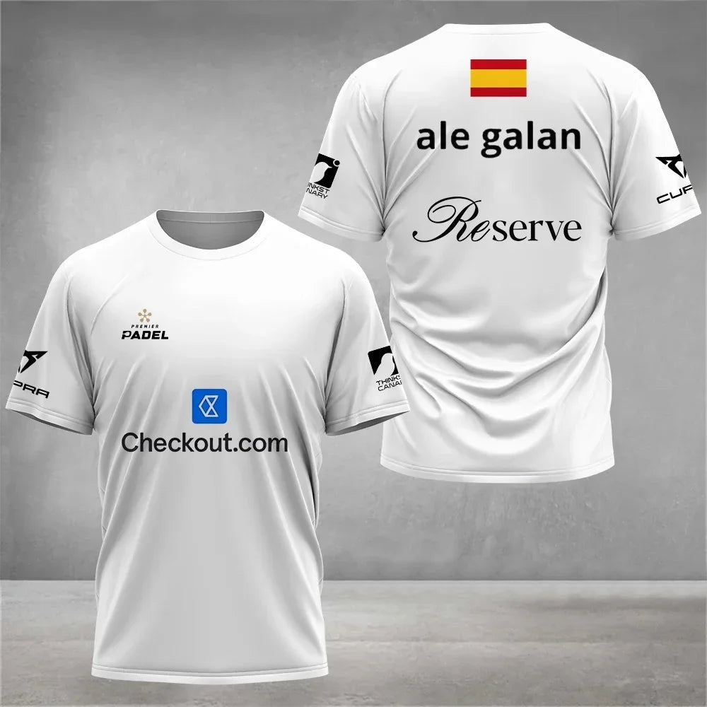 Padel Graphic Short Sleeve T-shirt For Sports Outfits