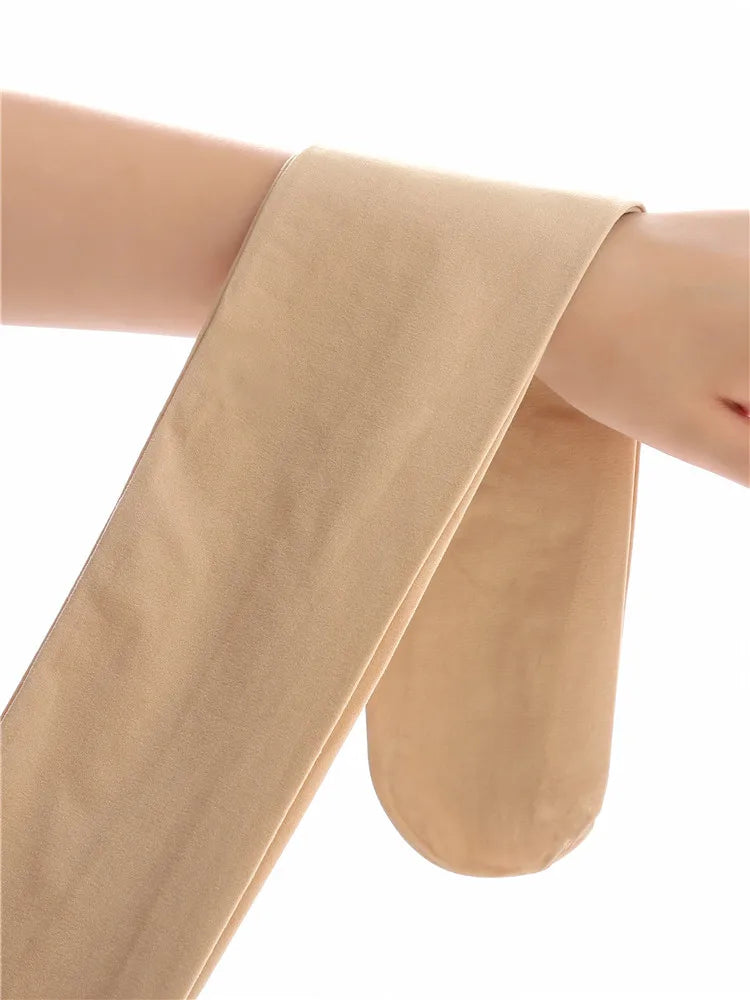 White Sheer Pantyhose with Full Leg Footed Shape