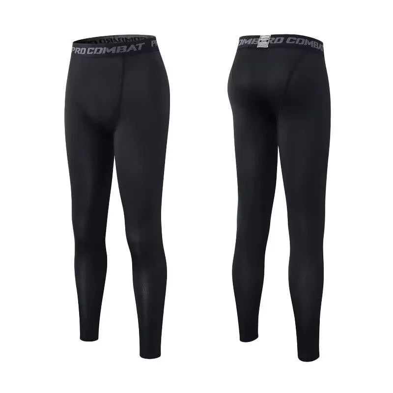 Men's Fitted Training Leggings for Gym and Running