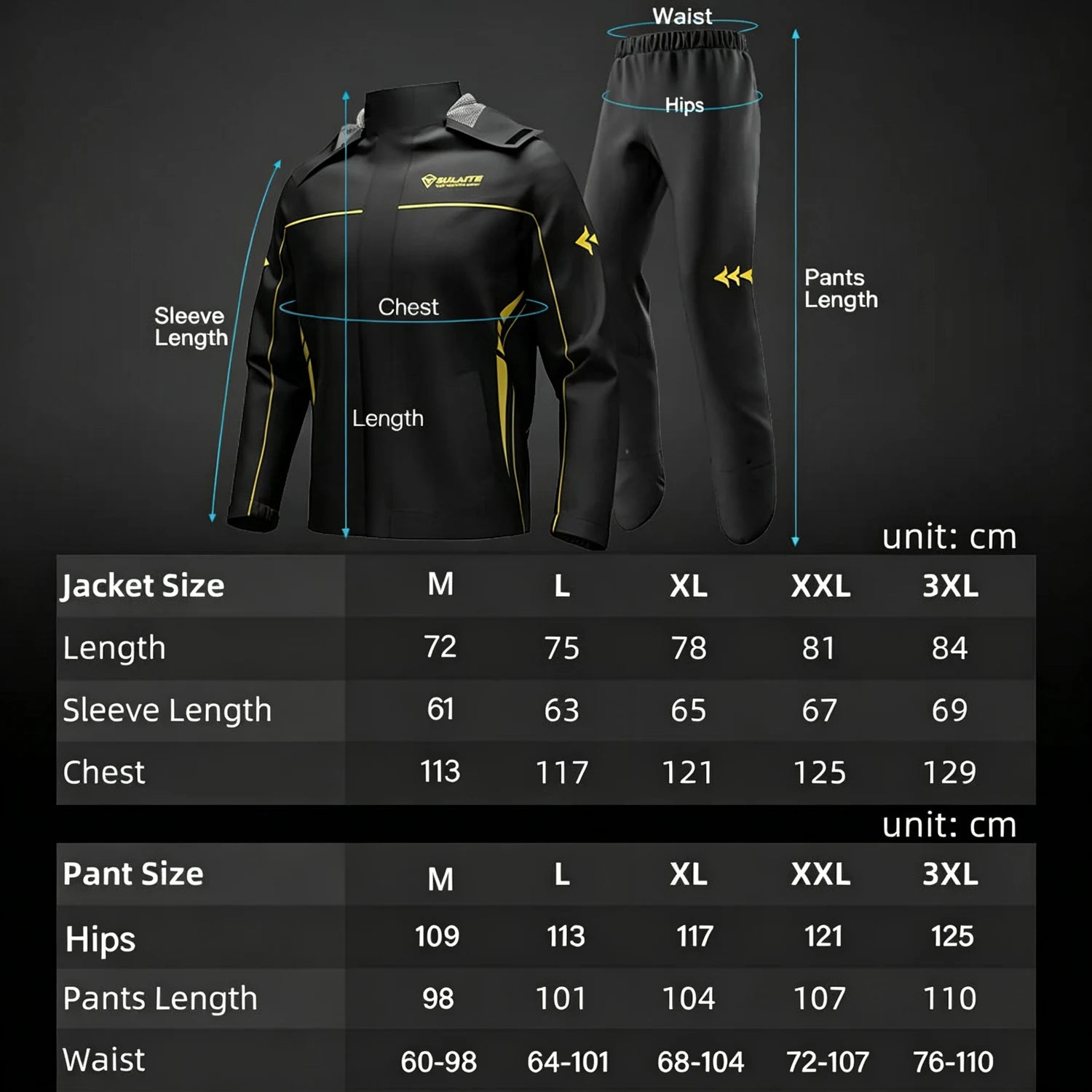 Outdoor Hooded Jacket and Trouser Clothing Set with Style Options