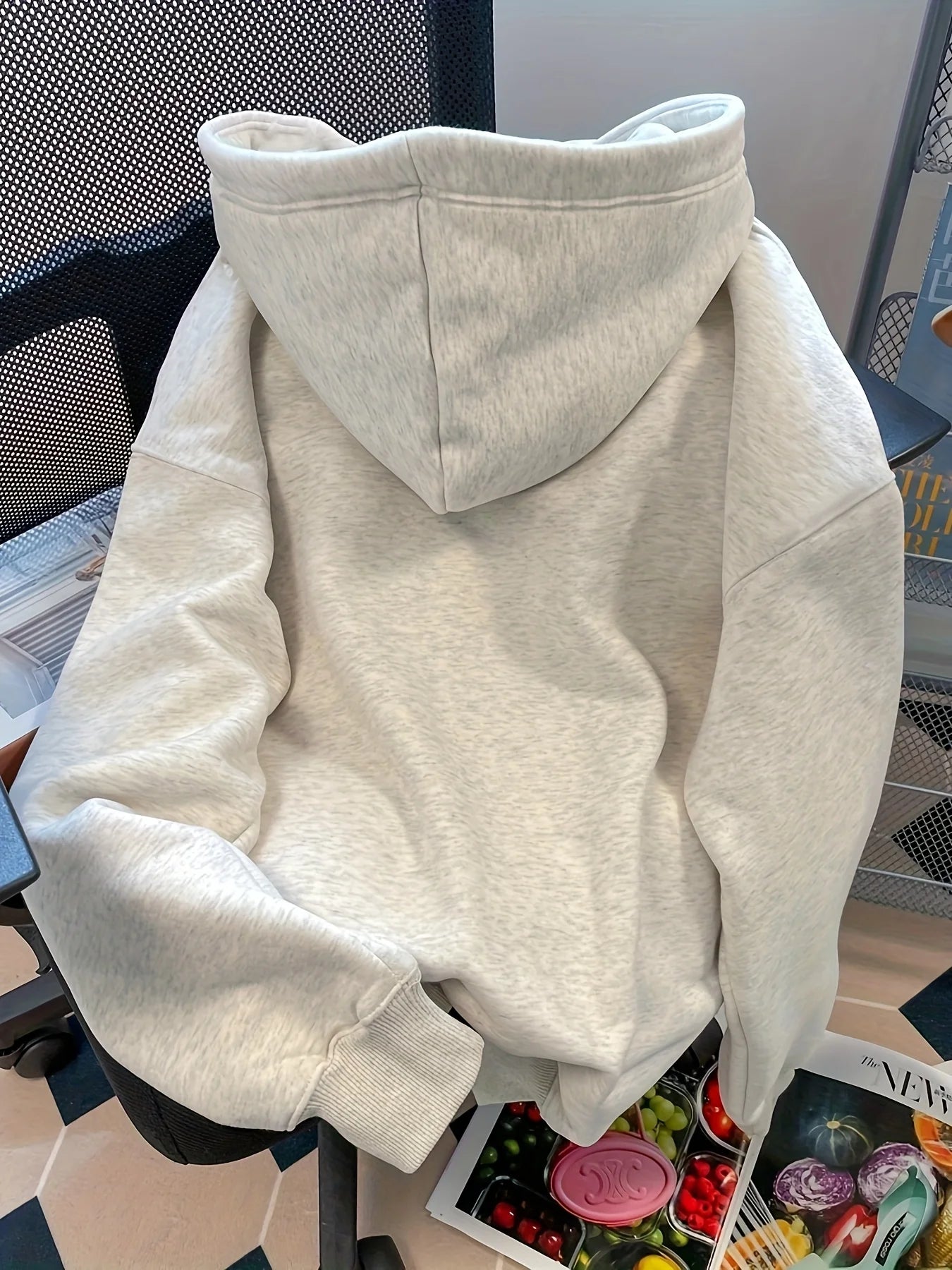 Bow Graphic Long Sleeve Pullover Casual Hoodie for Layering