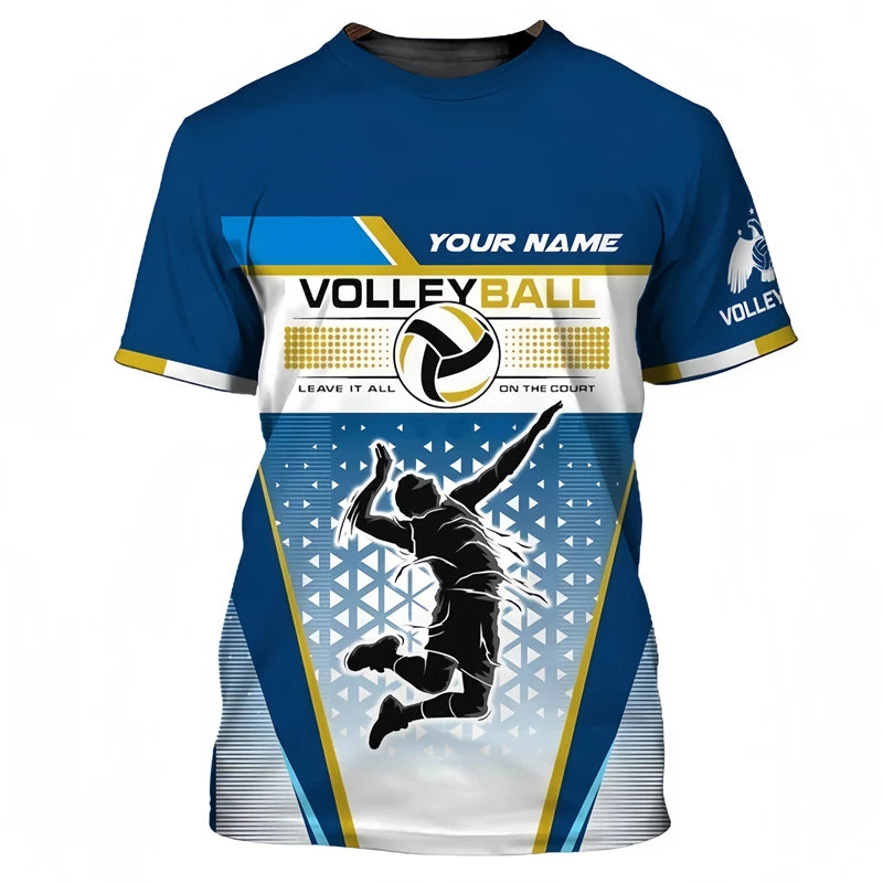 Volleyball Graphic Short Sleeve T-shirt For Sports Outfits