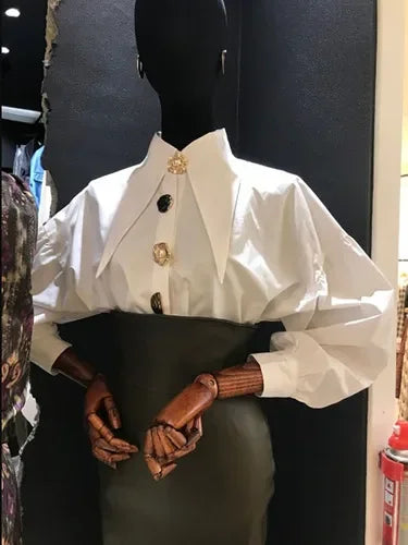 Women's Collared Long Sleeve Shirt
