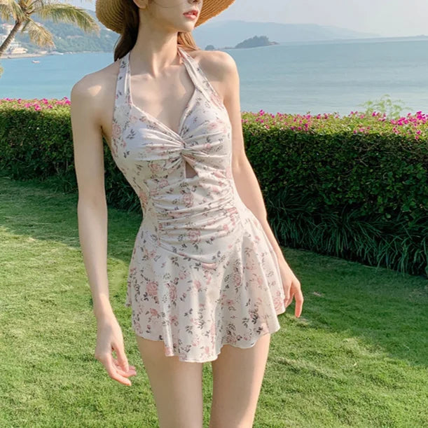 Skirted One-Piece Swimsuit