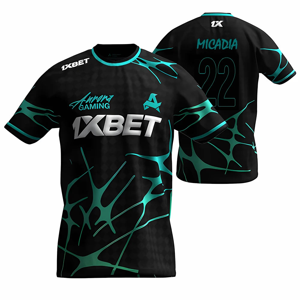 Esports Graphic Short Sleeve Crew Neck Sports T Shirt