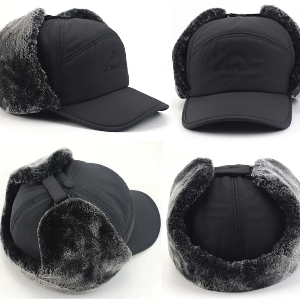 Ear Flap Cap with Detachable Lower Face Cover