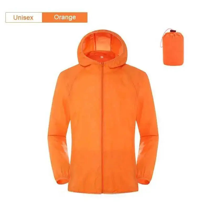 Hooded Long Sleeve Full Zip Outdoor Hiking Jacket with Pockets
