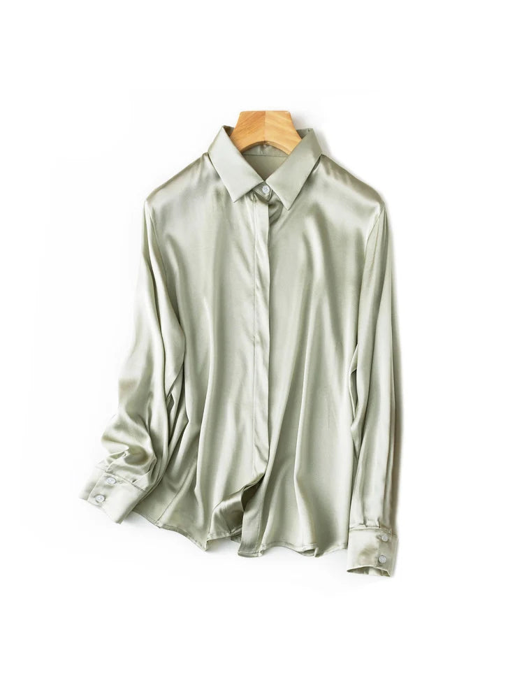 Women's Collared Long Sleeve Shirt