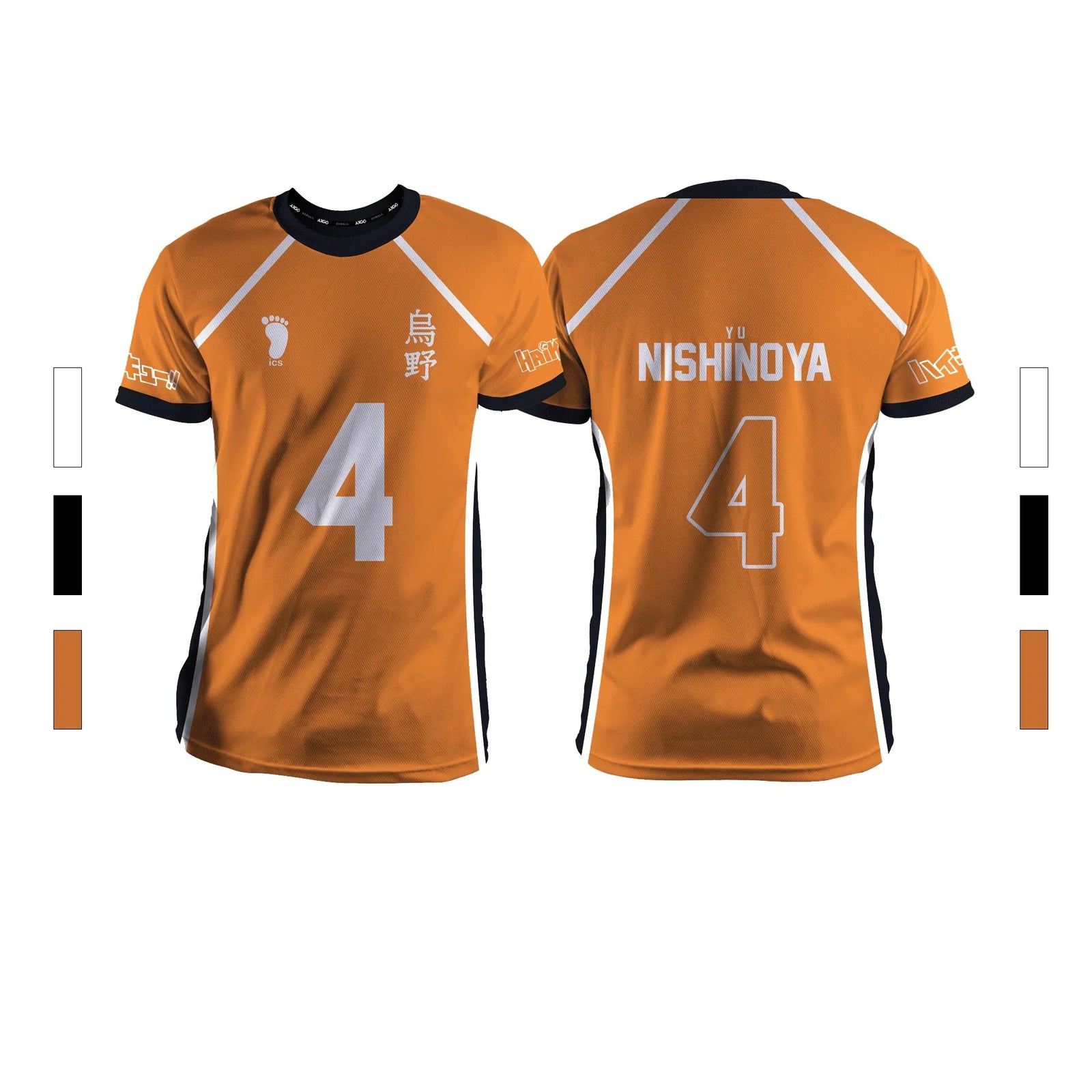 Anime Number Volleyball Short Sleeve T-shirt For Sports Outfits