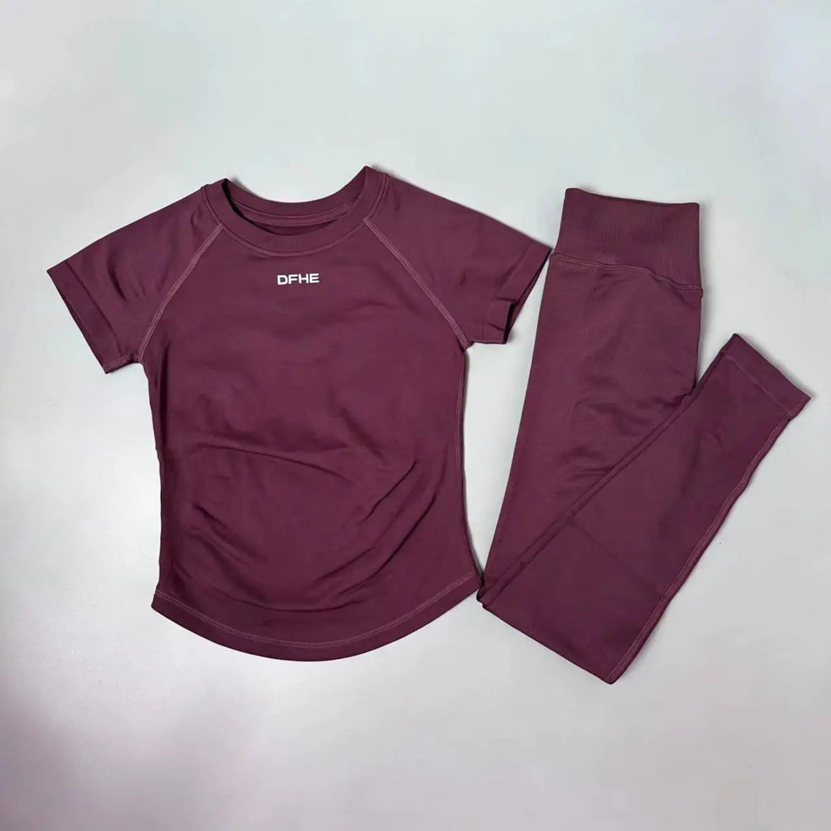 Women's Short Sleeve Yoga Top and Leggings Set