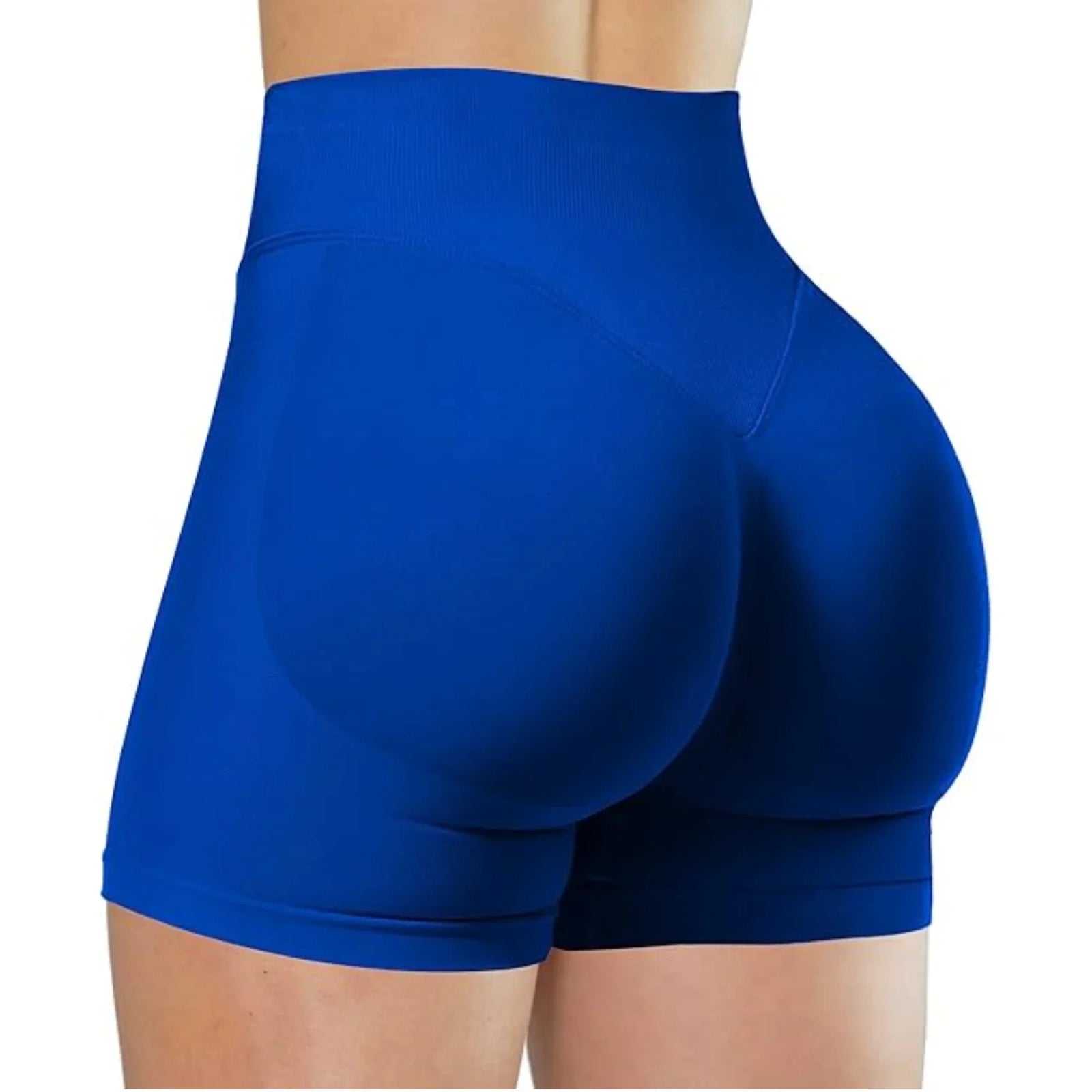 Women's High-Waist Knit Yoga Shorts with Stretch Fit for Training