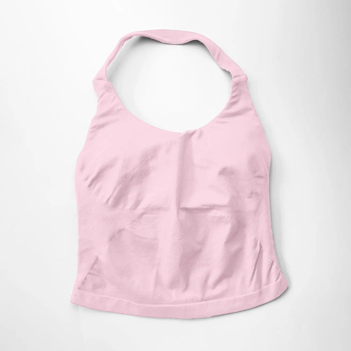 Women's Halter Neck Longline Fitted Tank Top For Workout Outfits