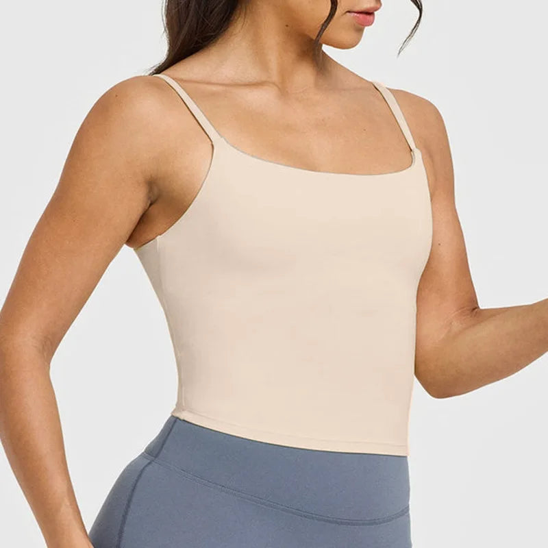 Women's Thin Strap Scoop Neck Tank Top