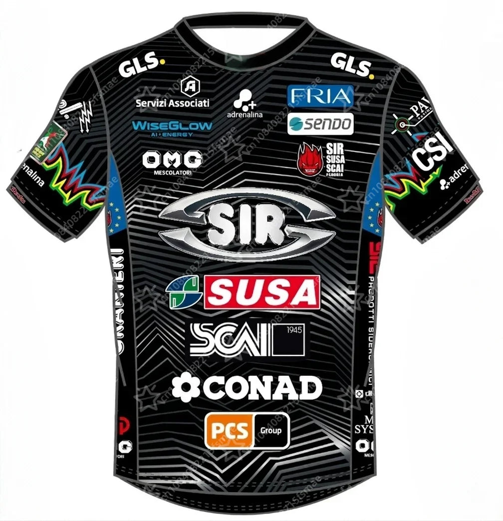 Perugia Number Six Volleyball Short Sleeve Jersey For Sports Outfits