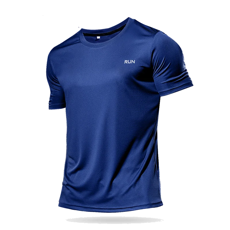 Mens Long and Short Sleeve Ice Silk Quick Dry Sports Top for Running Gym Hiking and Outdoor Training
