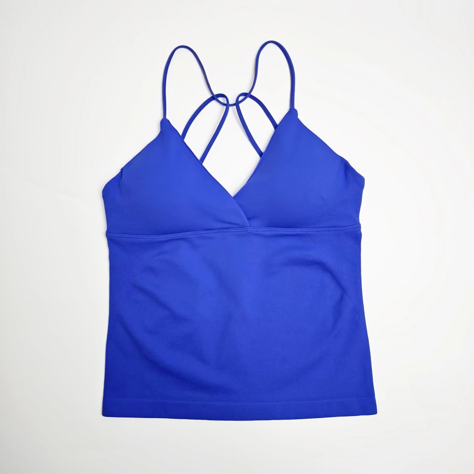Women's Twist Front Thin Strap Tank Top For Workout Outfits