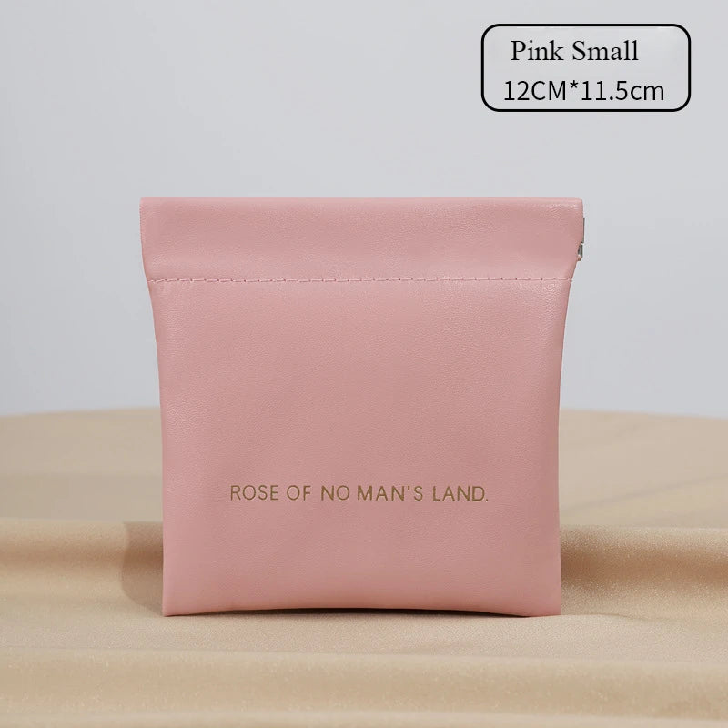 Mini Squeeze Closure Coin Pouch with Plain Exterior