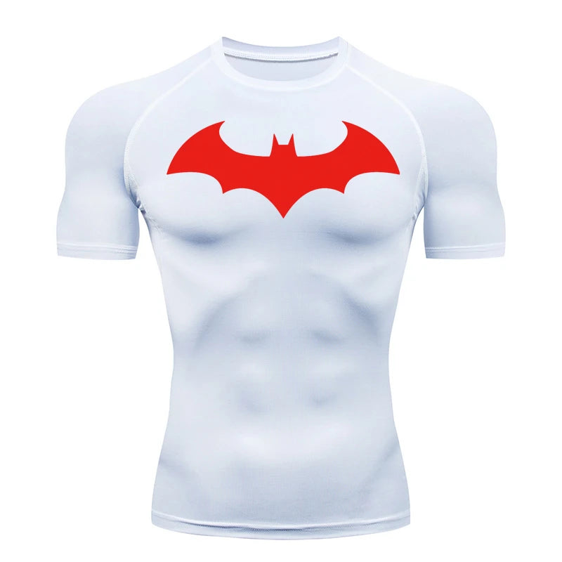 Fitted Crew Neck Short Sleeve Compression T Shirt