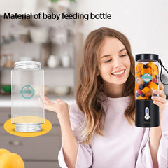 530ML Electric Juicer Portable Smoothie Blender USB Rechargeable Food Processor Fruit Mixer Machine Mini Juicer Blender Cup