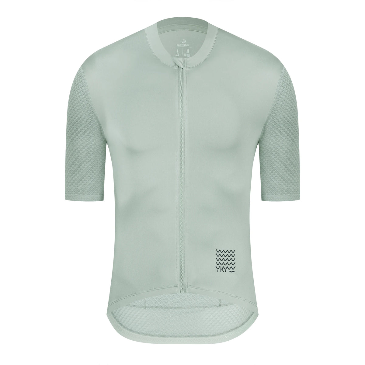 Men's Short Sleeve Full-Zip Cycling Jersey with Rear Storage Pockets