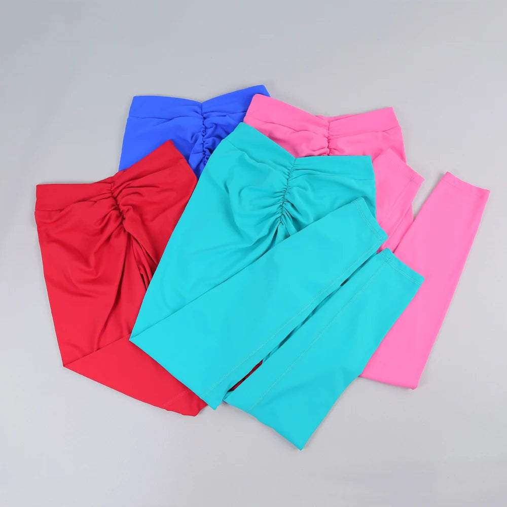 Women's V Back Full Length Leggings For Workout Outfits