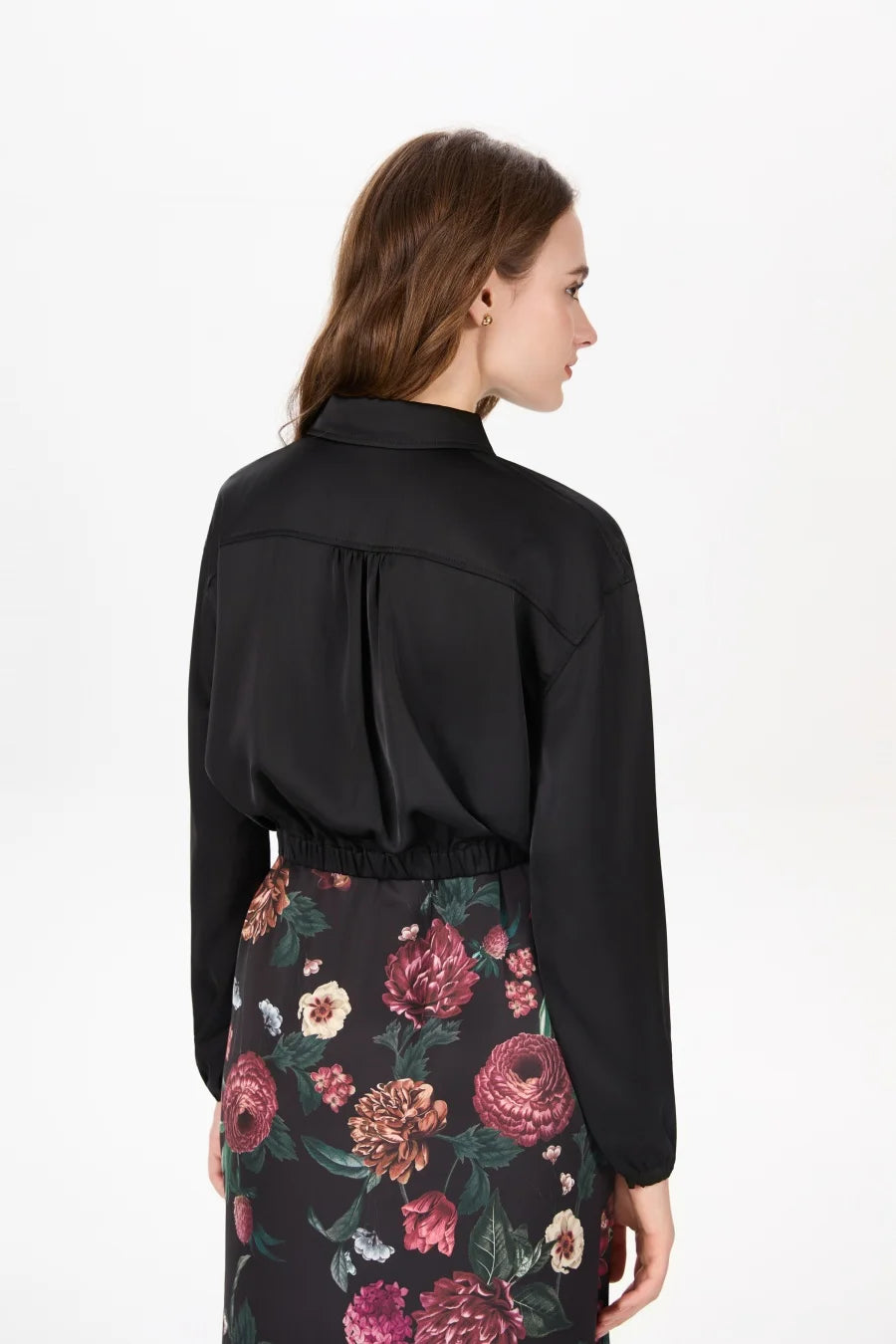 Women's Tie Front Satin Look Shirt and Dress Selection