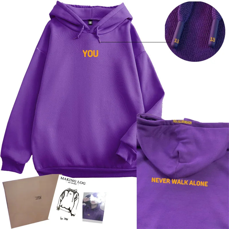 Long Sleeve Casual Hooded Sweatshirt with Relaxed Streetwear Styling