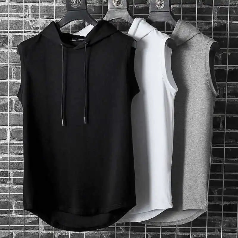 Hooded Sleeveless Tank Top
