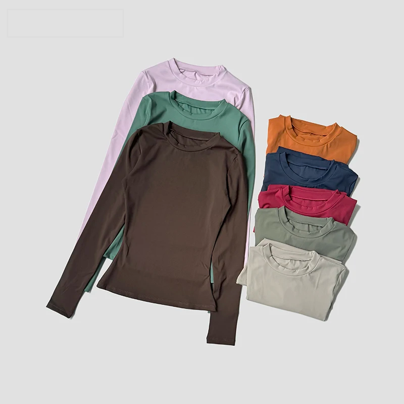Women’s Long Sleeve Workout Top for Gym, Pilates, Yoga & Running