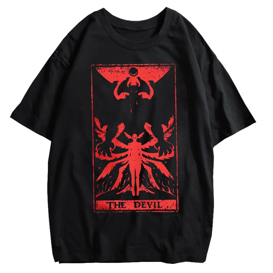 Devilman Crybaby Anime Graphic T-Shirt Men Harajuku Cotton Tee