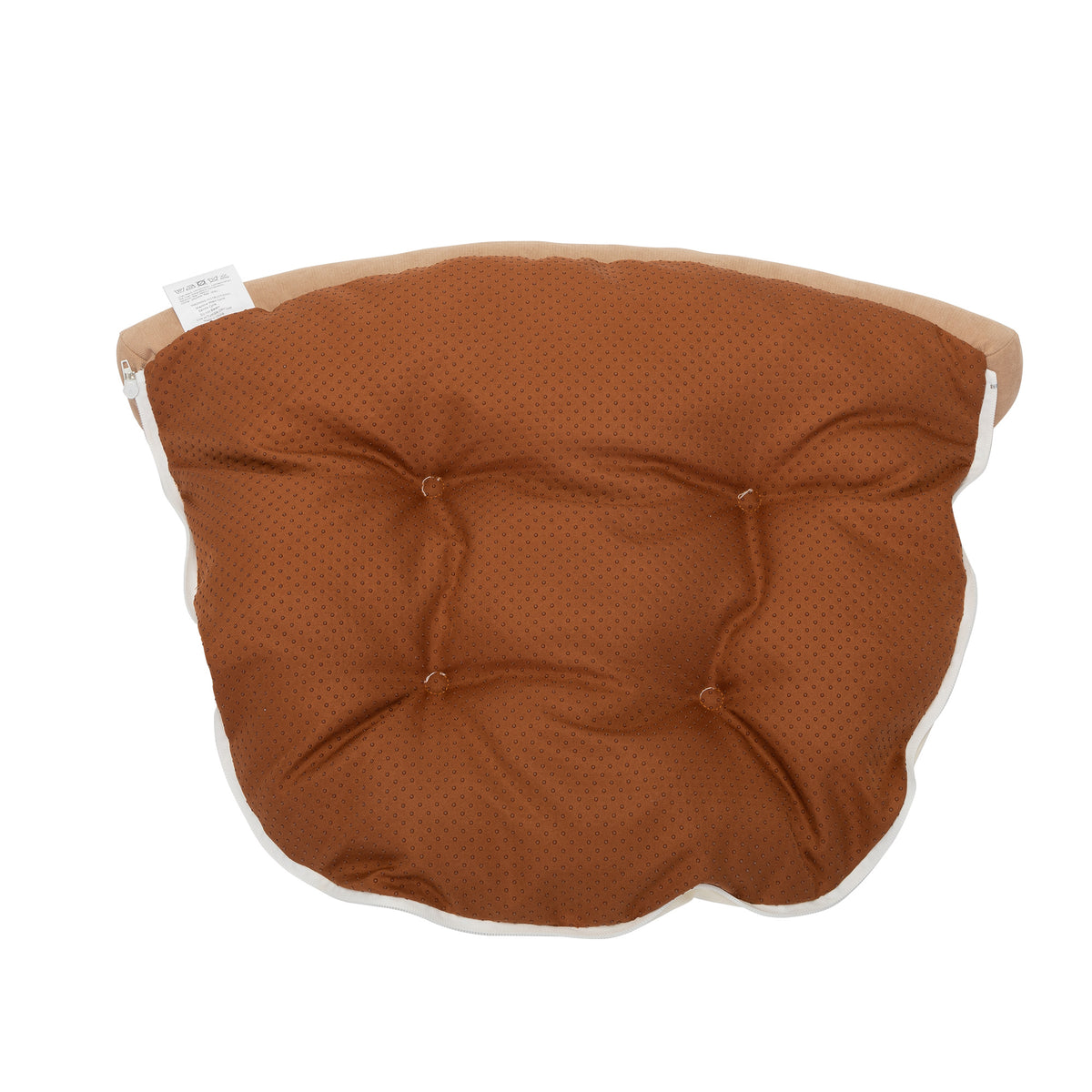 Foldable Cat Tunnel Bed For Indoor Cats, Washable Cat Skin Tunnel With Hanging Toys And Mats, Brown Color