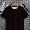 Men's Fashionable Casual Round Neck Pattern T-shirt With Exquisite Printing, Suitable For Daily Wear In Summer