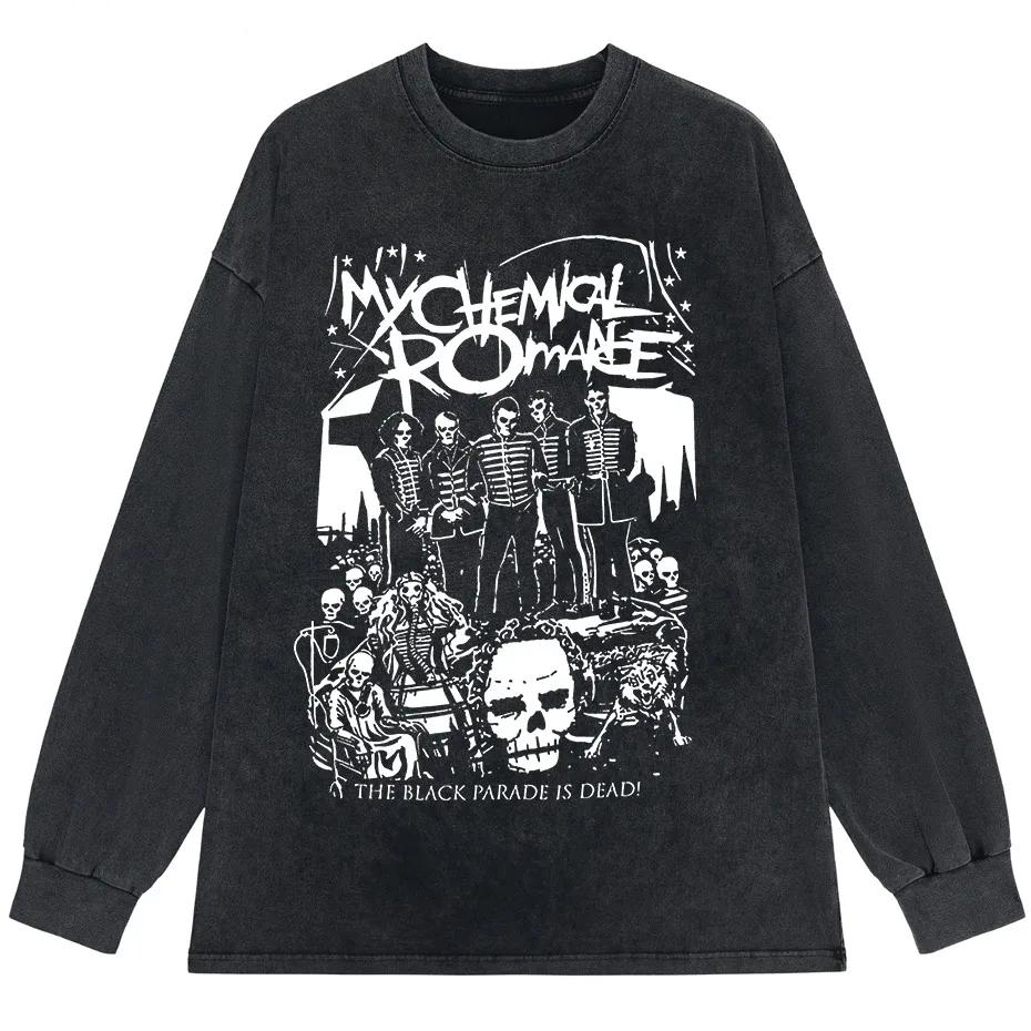My Chemical Romance Black Parade Oversized T-Shirt Women Punk Emo Rock Tee