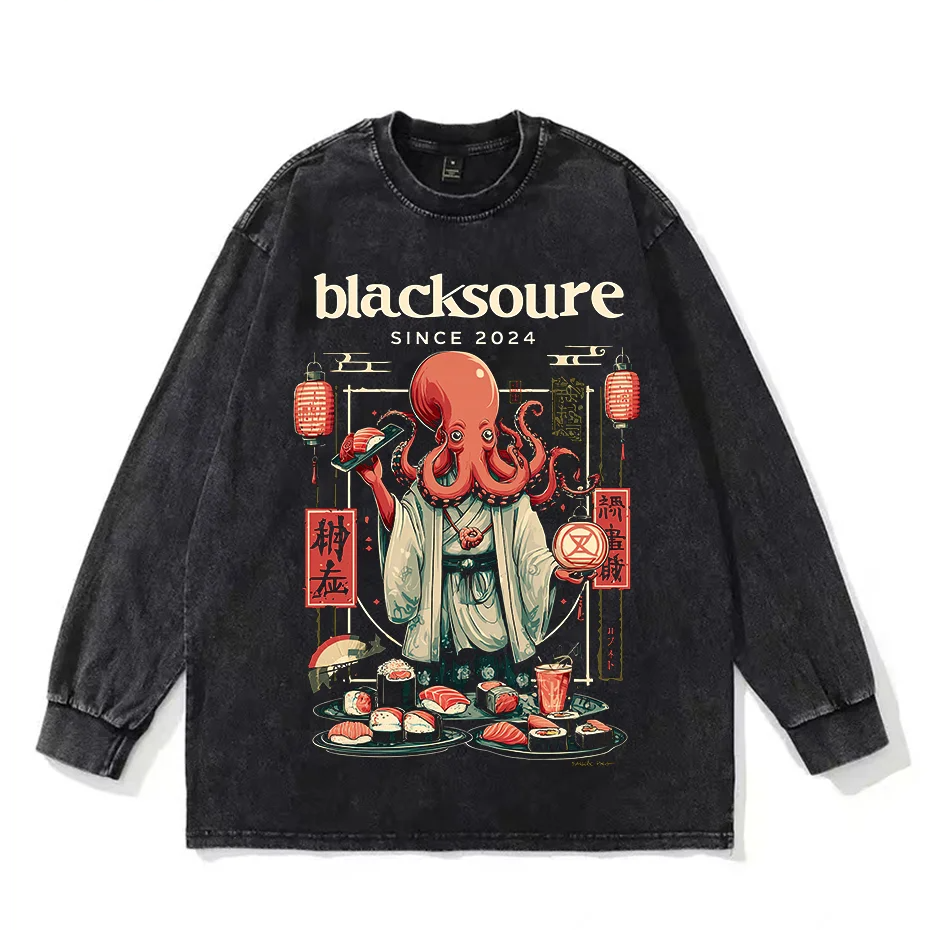 Octopus Ocean Graphic T-Shirt Cute Creative Unisex Tee