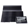 100cm Super Wide Large Combined Simple Shoe Rack Dust Cover 10 Layers Portable Tube Black Partition Cloth - Vimost Shop