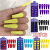 100Pcs Fashion Matte False Nail Tip Nature Full Cover Nail Art Manicure Matte Acrylic Polish Tips for False Fake Nails Extension - Vimost Shop