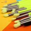 10/15pc Neon Makeup Brushes Professional Powder Foundation eye Blending Contour Makeup Brushes Set Synthetic Hair Brush - Vimost Shop