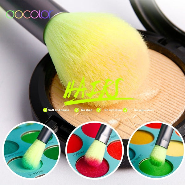 10/15pc Neon Makeup Brushes Professional Powder Foundation eye Blending Contour Makeup Brushes Set Synthetic Hair Brush - Vimost Shop