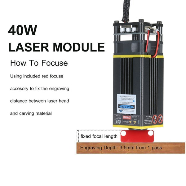 10/20/30W/40W Laser Module Laser Head 450nm Blue Lase for Laser Engraving Machine Wood Marking Cutting Tool Engraving Head CNC - Vimost Shop