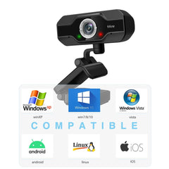 1080P Full HD PC Webcam for USB Desktop & Laptop , Live Streaming Webcam with Microphone HD Video,for Video Calling-K432 - Vimost Shop