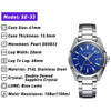 10BAR Water-resistant Automatic GMT Watch Fashion Luxury Mechanical Wristwatch Solid SS Sapphire Glass Blue Dial Aqua - Vimost Shop