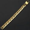 10mm 15mm Gold Black 316L Stainless Steel Bracelet for Men Double Curb Cuban Link Rombo Heavy Hiphop Male Jewelry - Vimost Shop