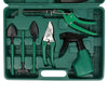 10PC Gardening Toolkit Iron Green Contain Shovel Tine Rake Pruning Shear Weeding Knife Spray Bottle[US-Stock] - Vimost Shop