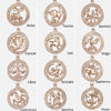 12 Zodiac Sign Constellations Pendant Necklace For Women Men 585 Rose Gold Necklace Fashion Birthday Gifts Drop Shipping - Vimost Shop