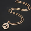 12 Zodiac Sign Constellations Pendant Necklace For Women Men 585 Rose Gold Necklace Fashion Birthday Gifts Drop Shipping - Vimost Shop