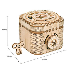 123pcs Creative DIY 3D Treasure Box Wooden Puzzle Game Assembly Toy Gift for Children Teens Adult - Vimost Shop